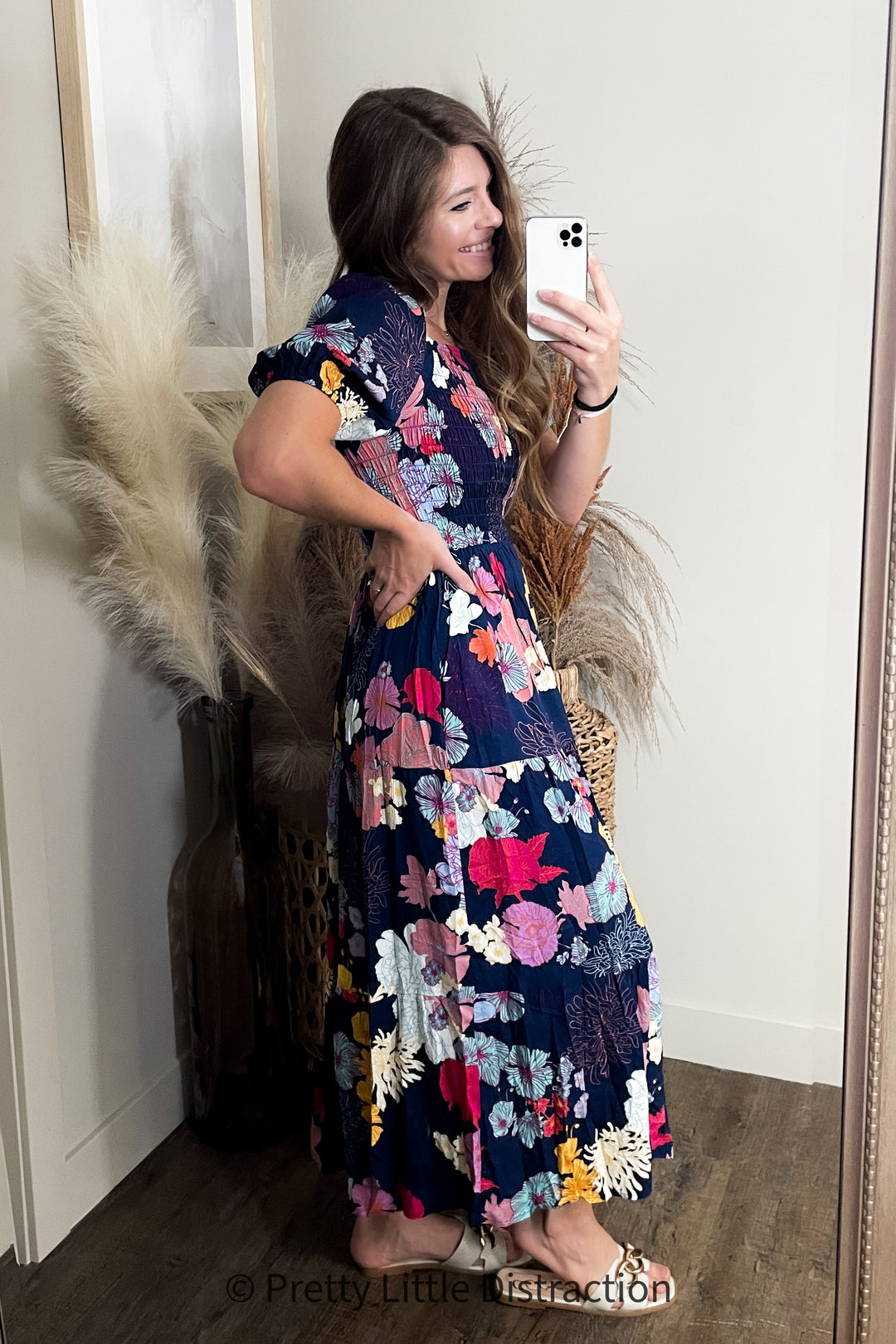 Farmer's Market Floral Maxi Dress