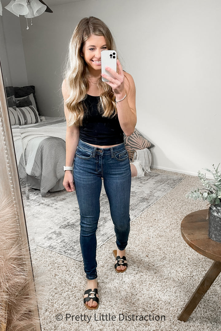 Maxine Mid-Rise Skinny Jeans