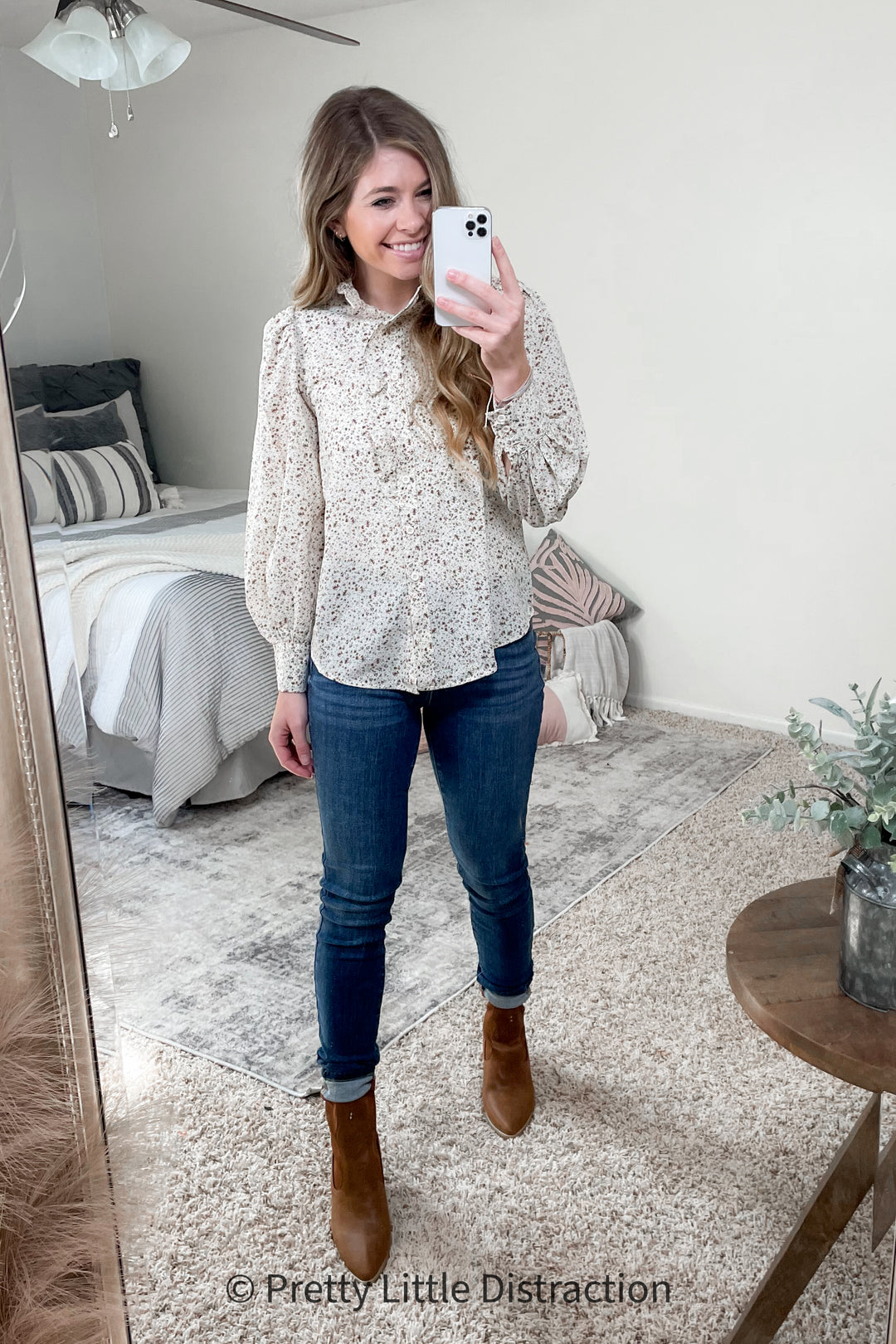 Floral Frill Blouse