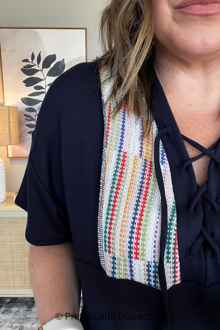Laid Back Lace Up Top