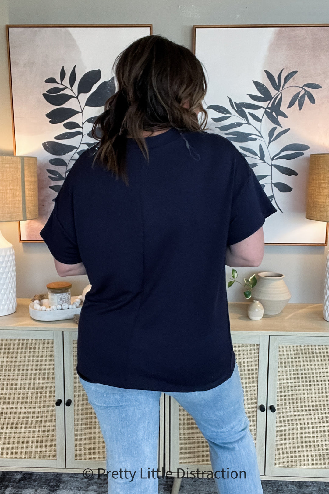 Laid Back Lace Up Top