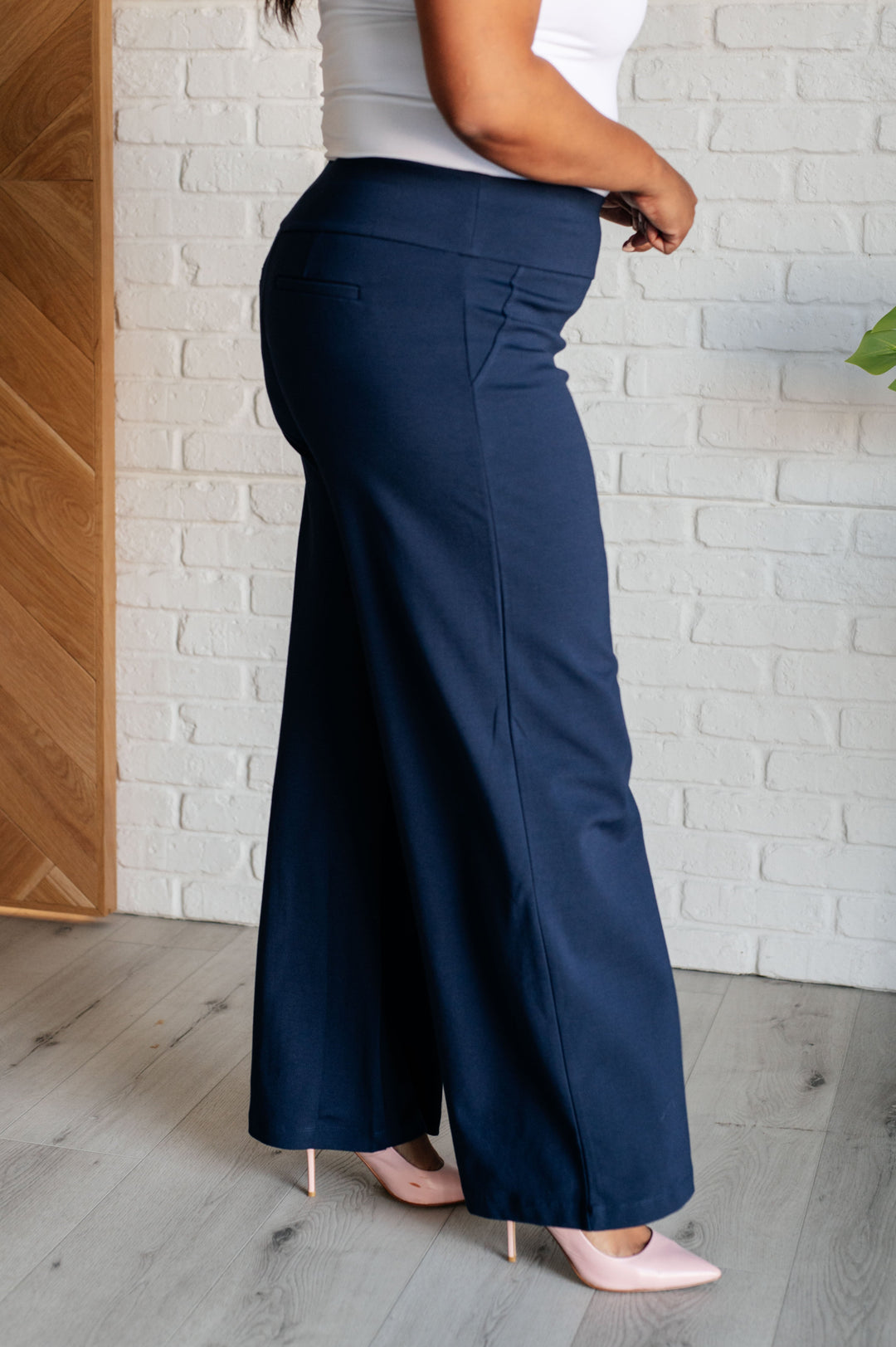 Magic Wide Leg Pants in Navy Pretty Little Distraction Boutique Magic Wide Leg Pants in Navy Pretty Little Distraction Boutique