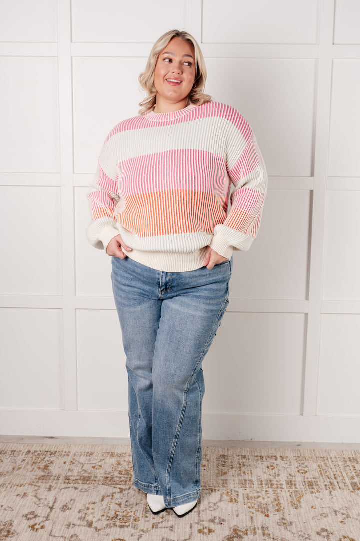 Matchmaker Striped Ribbed Top