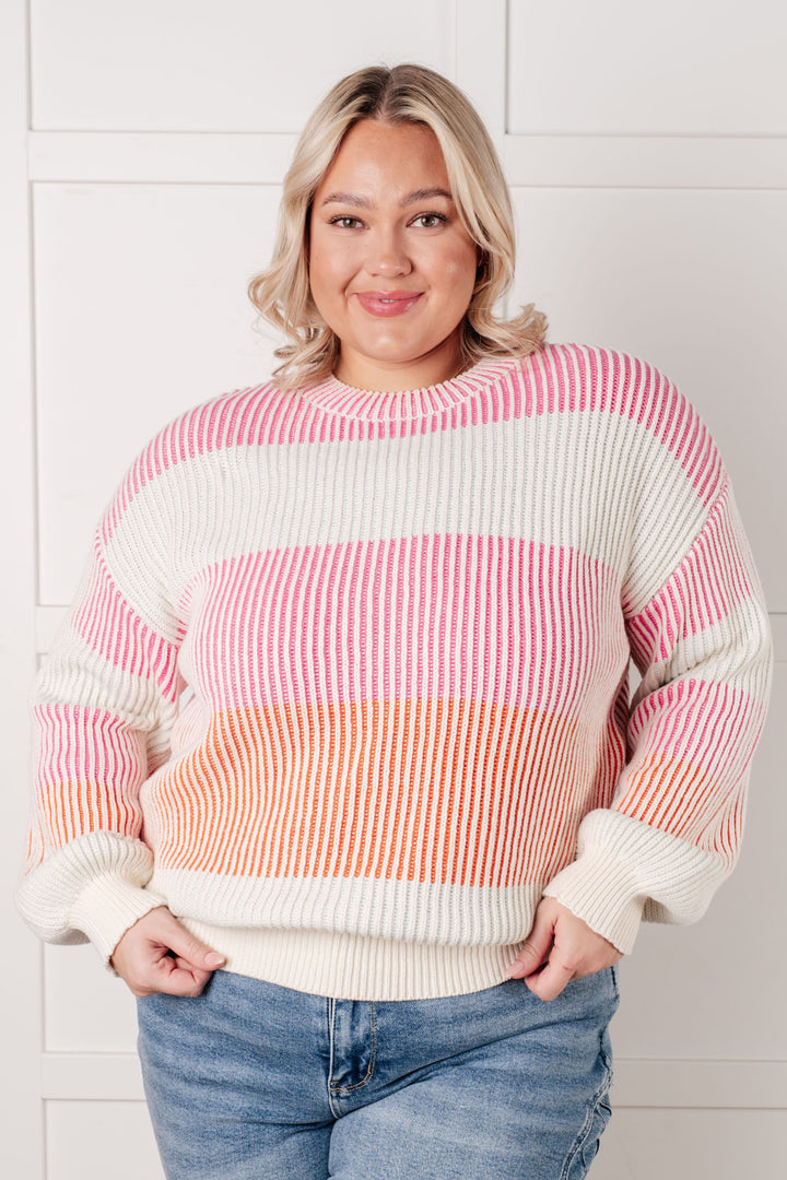 Matchmaker Striped Ribbed Top