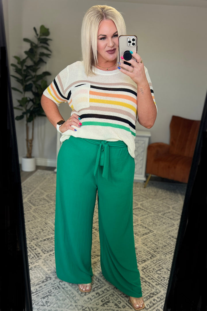 On The Other Side Wide Leg Pants in Green