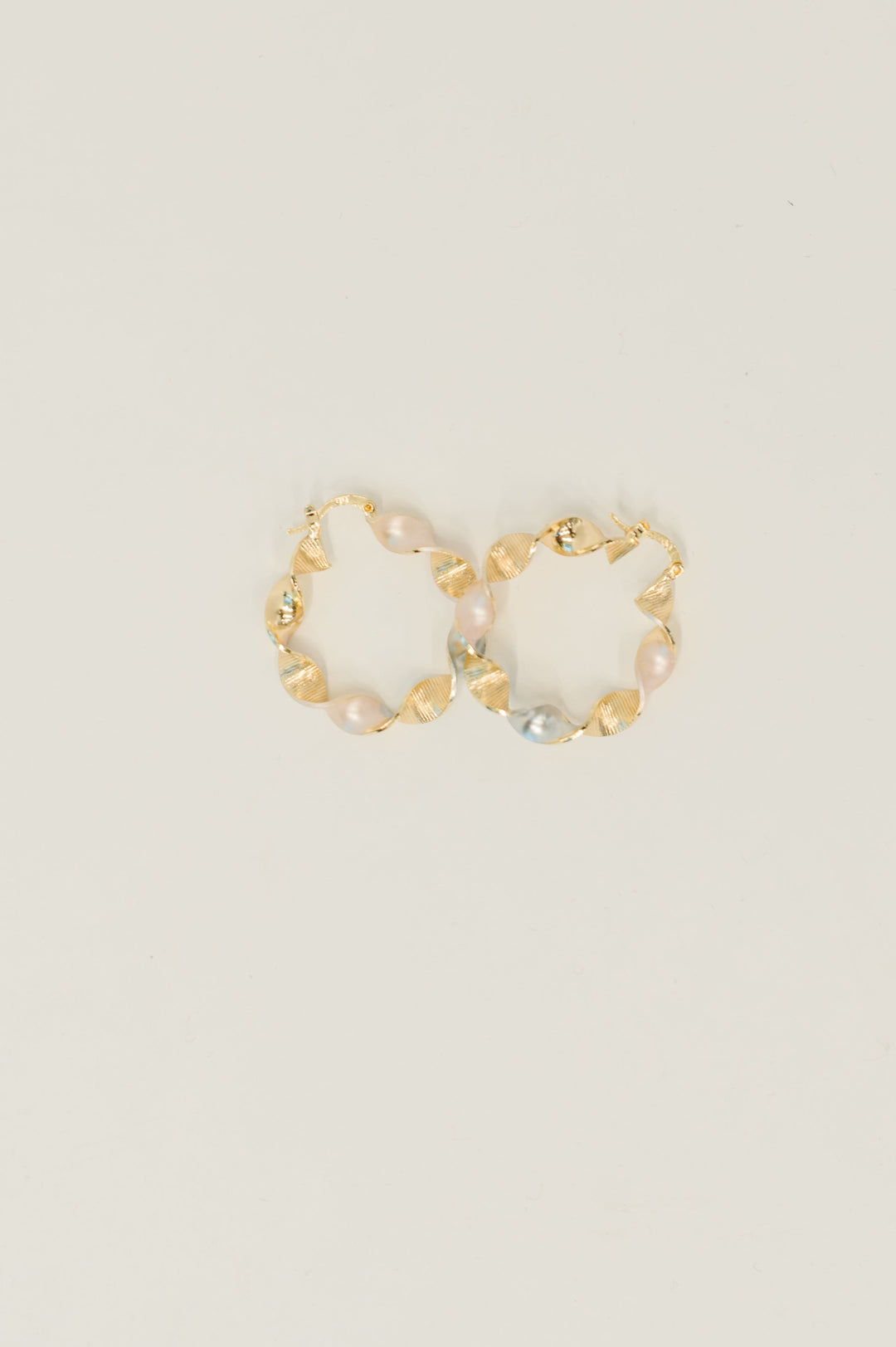 Twisted Sisters Plated Alloy Hoop Earrings