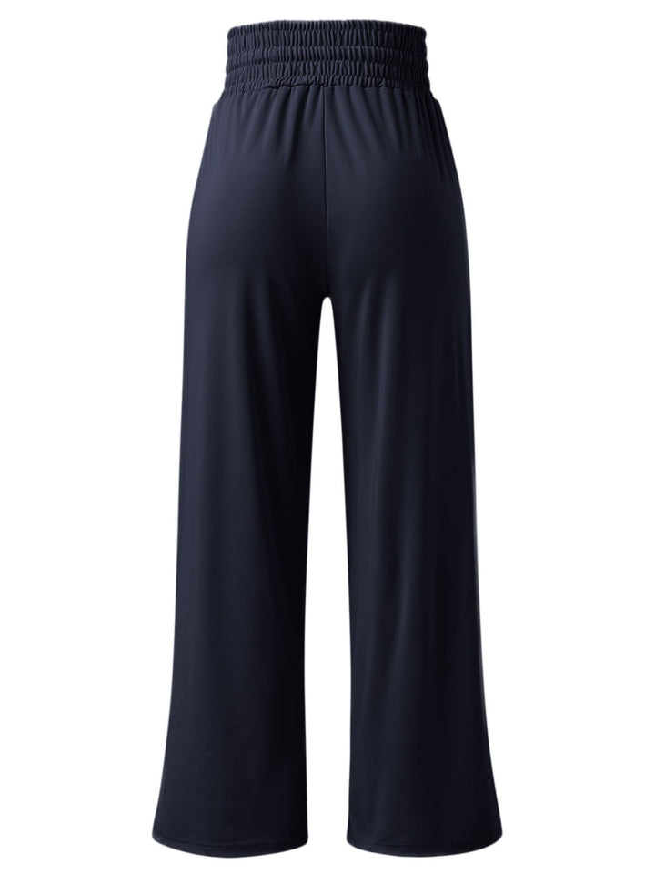 PRE-ORDER: Full Size Drawstring High Waist Wide Leg Pants