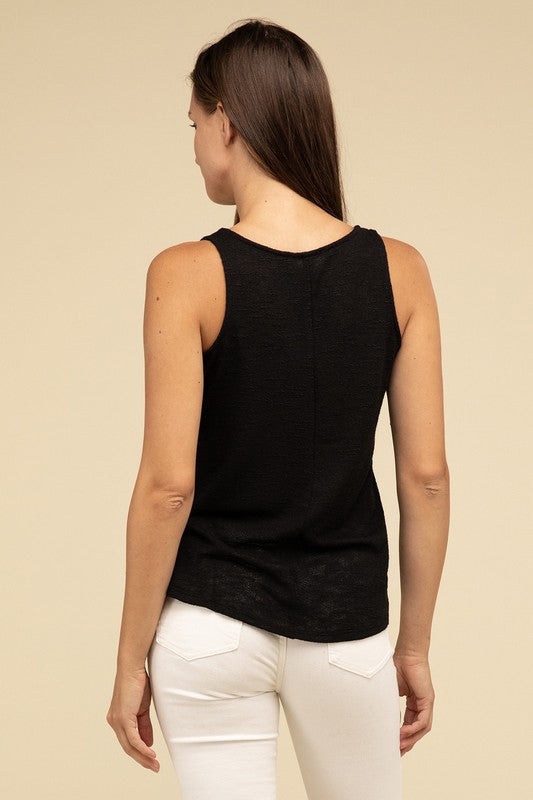 V Neck Sleeveless Cami Top