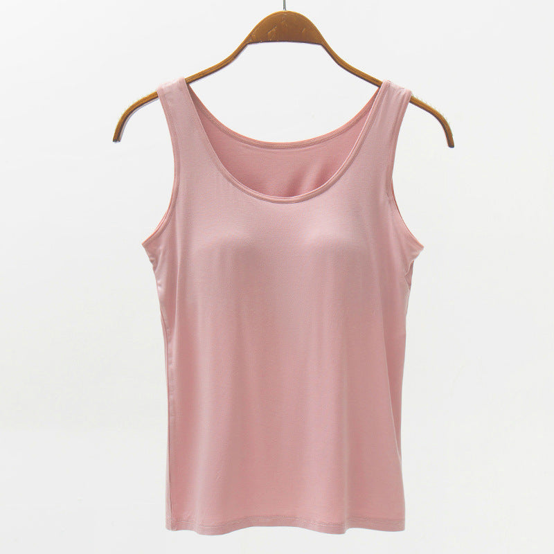 PRE-ORDER: Full Size Wide Strap Modal Tank with Bra