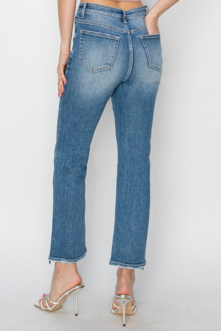 PRE-ORDER: RISEN High Rise Slim Straight Jeans