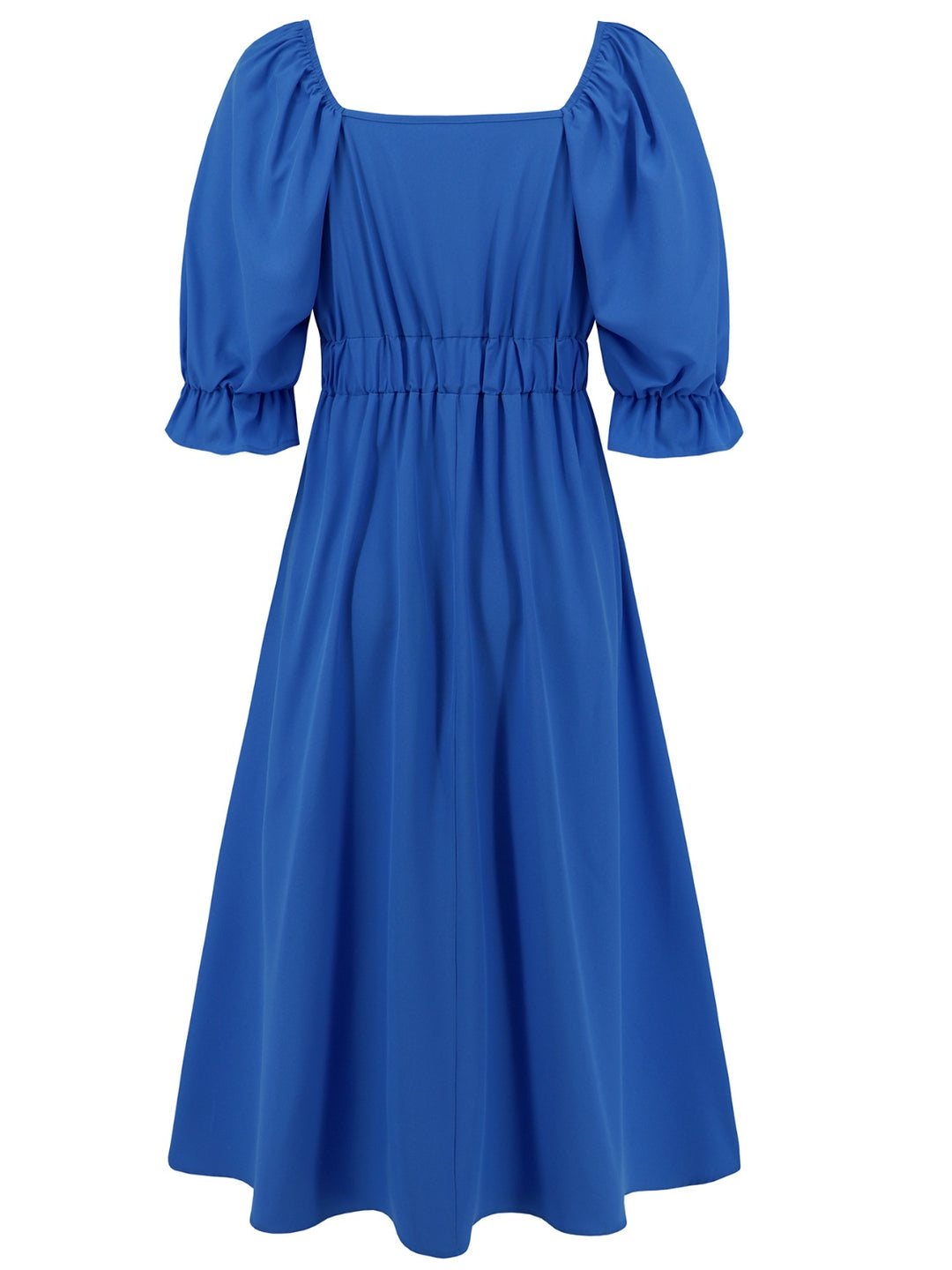 PRE-ORDER: Sweetheart Neck Flounce Sleeve Midi Dress