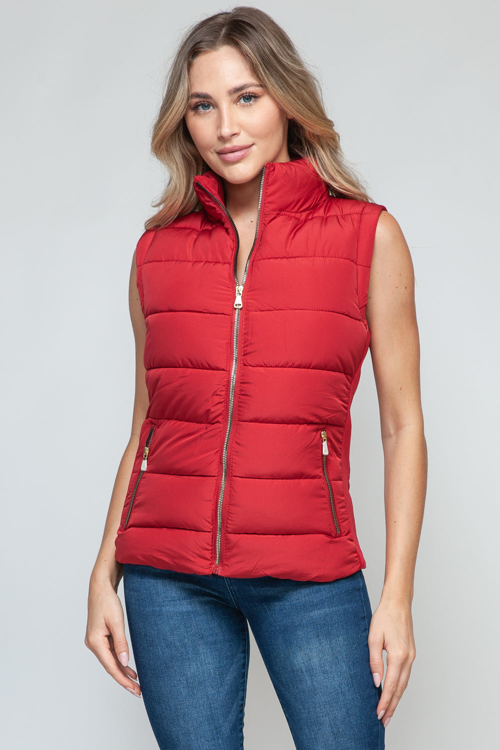 PRE-ORDER: Snobbish Zip Up Turtleneck Vest with Pockets