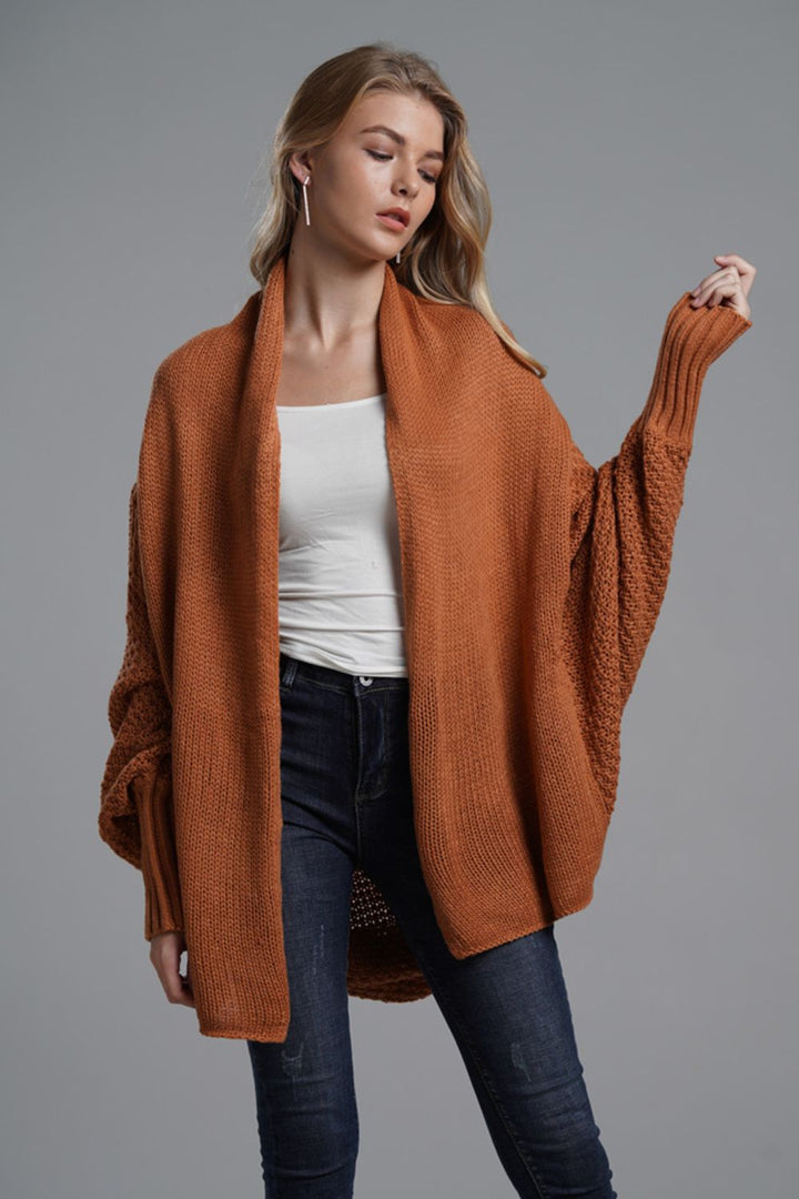 PRE-ORDER: Open Front Batwing Sleeve Cardigan