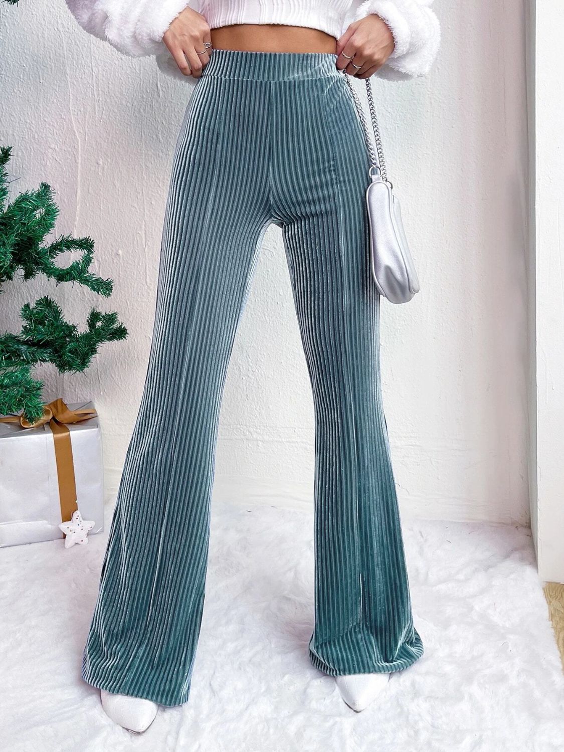PRE-ORDER: High Waist Flare Pants – Pretty Little