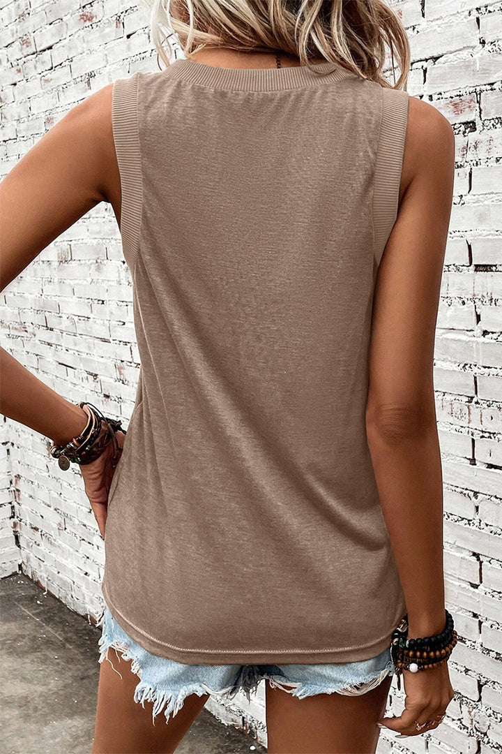 PRE-ORDER: V-Neck Wide Strap Tank