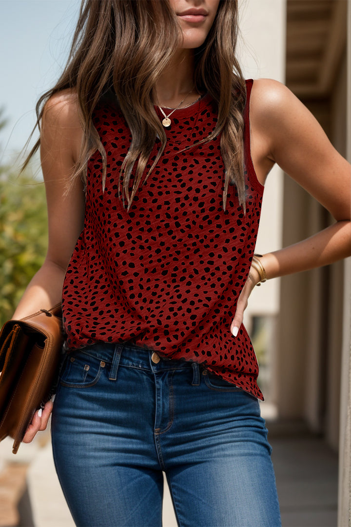 PRE-ORDER: Printed Round Neck Tank