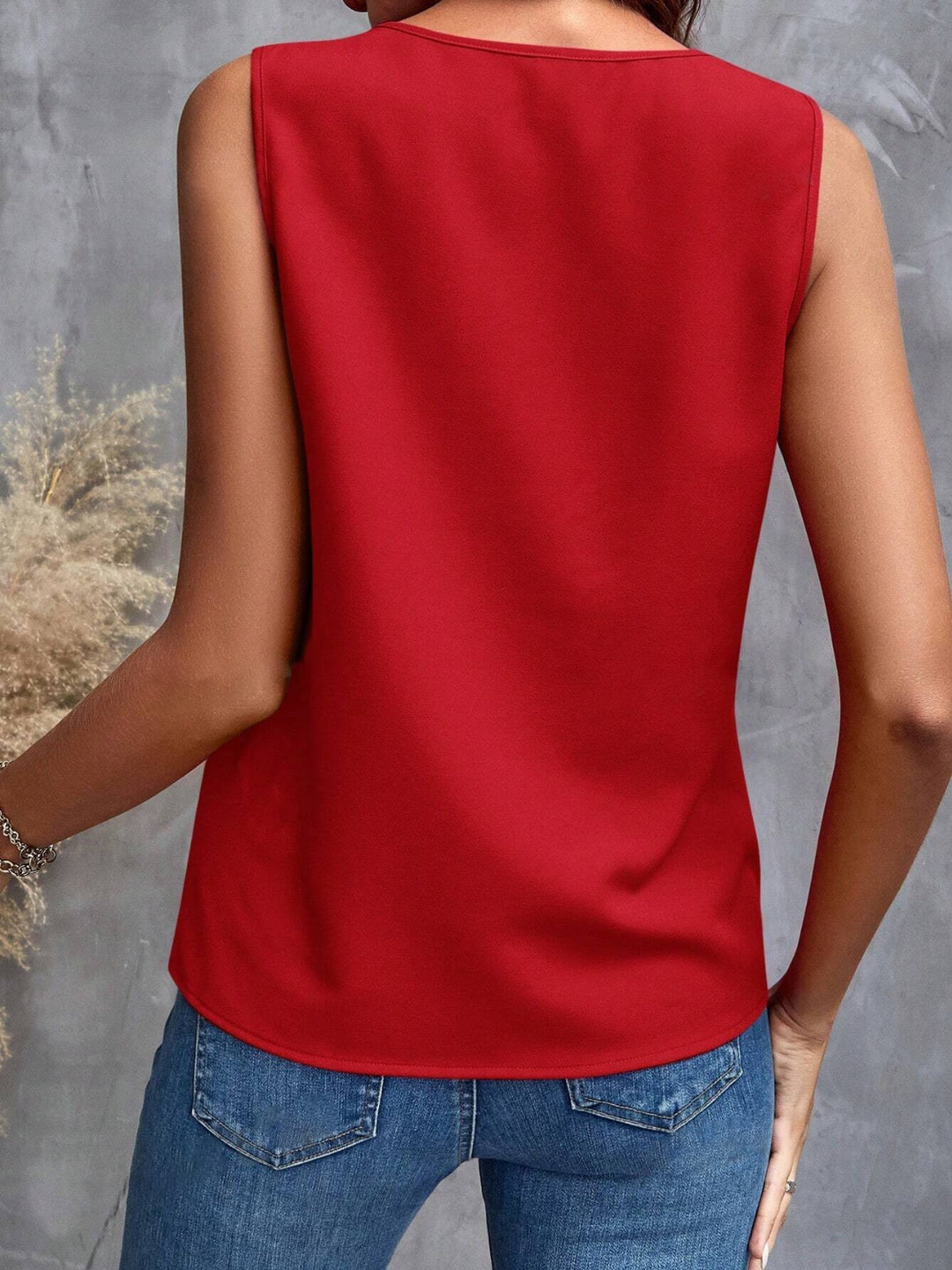 PRE-ORDER: Ruffled V-Neck Tank