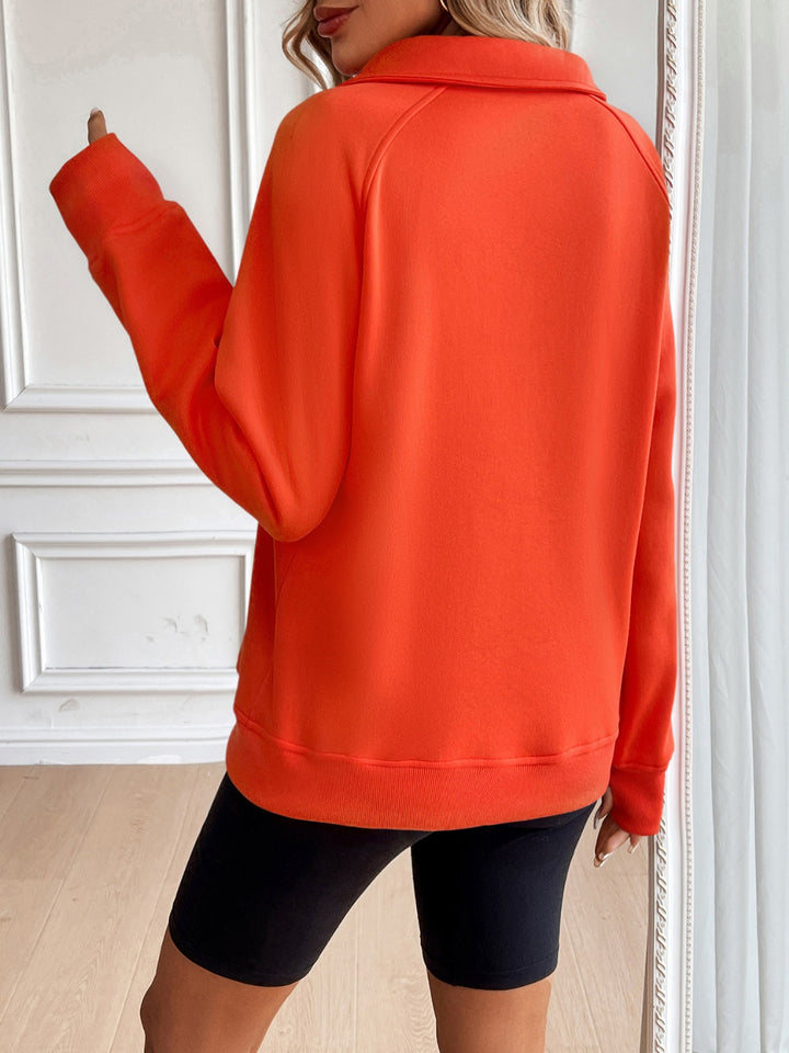 PRE-ORDER: Ivy Lane Half Zip Raglan Sleeve Sweatshirt