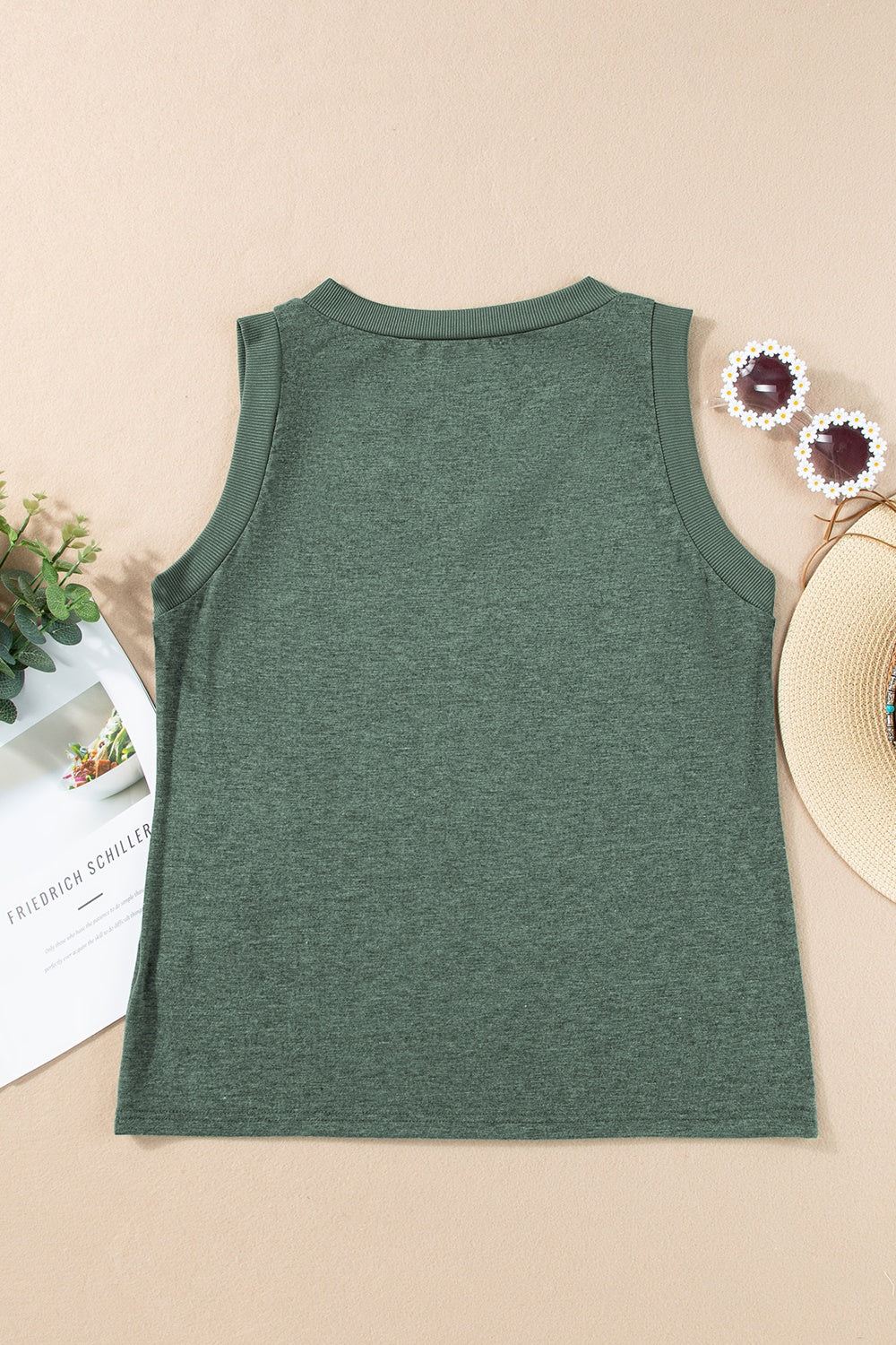 PRE-ORDER: V-Neck Wide Strap Tank