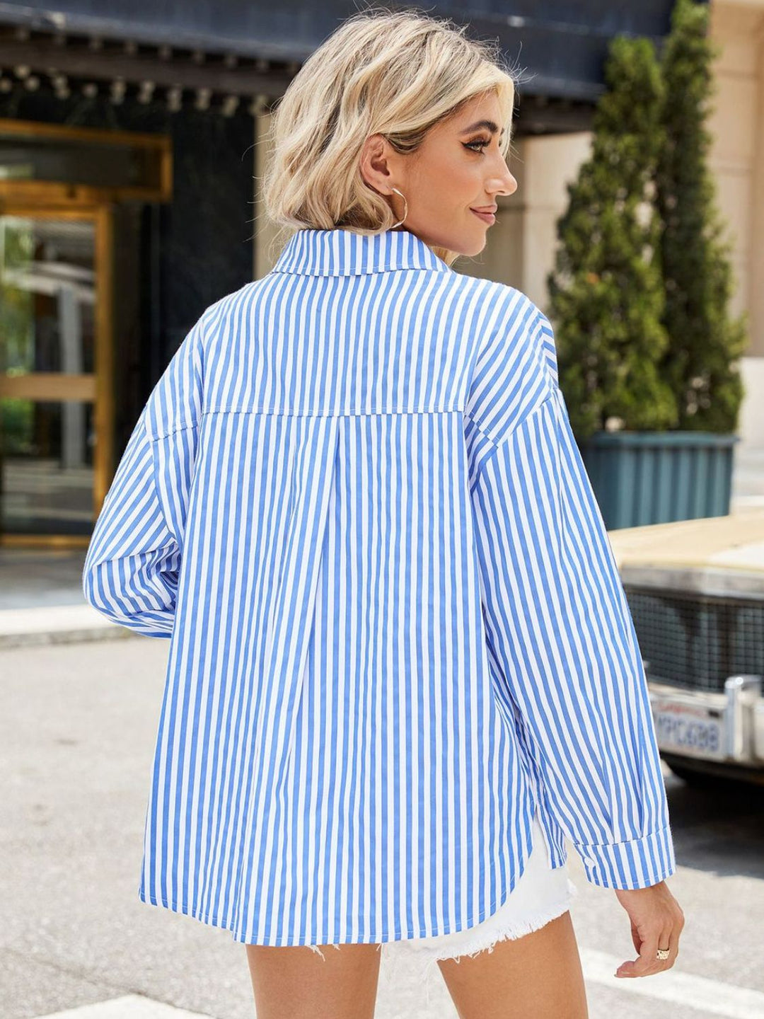 PRE-ORDER: Striped Button Up Long Sleeve Shirt