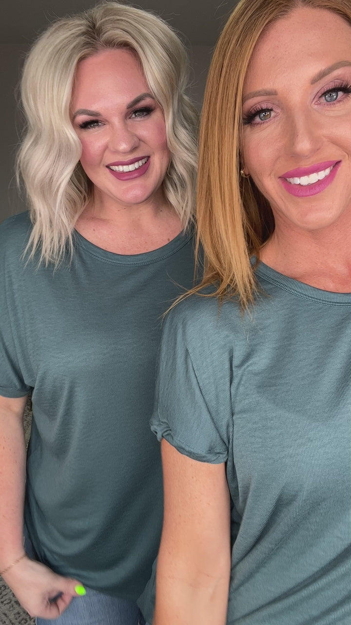 So Good Relaxed Fit Top in Dark Teal
