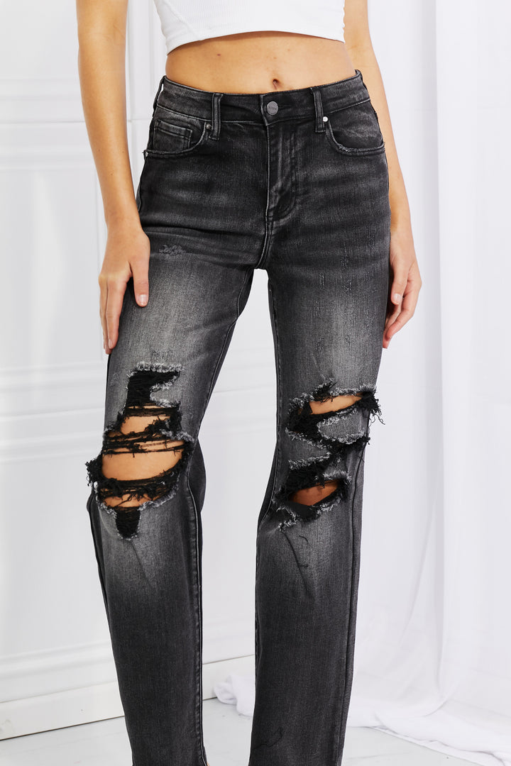 Lois Distressed Loose Fit Jeans