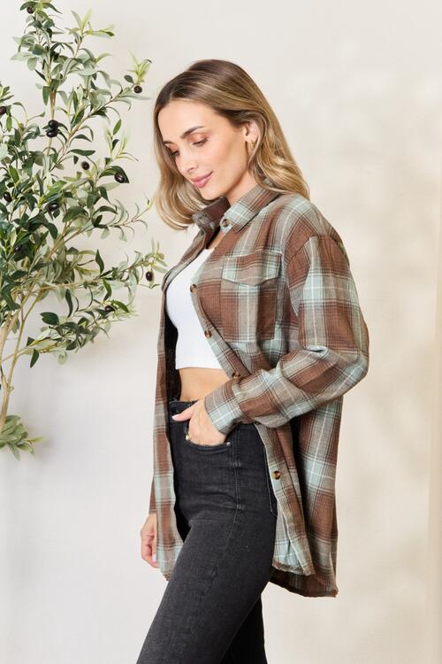 PRE-ORDER: Plaid Dropped Shoulder Shirt