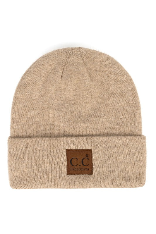 Classic Heathered CC Beanie