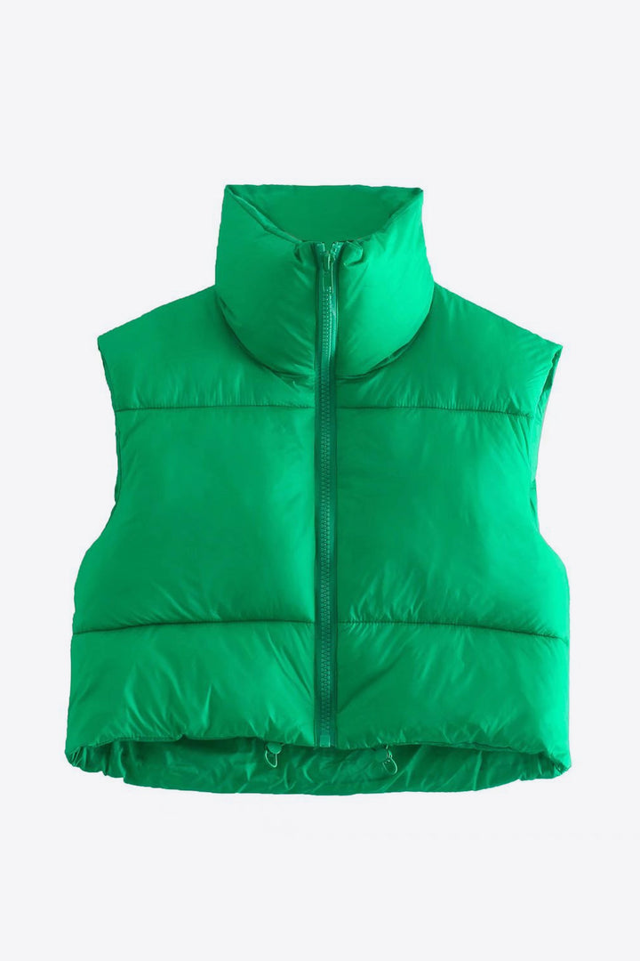 PRE-ORDER: Zip-Up Drawstring Puffer Vest