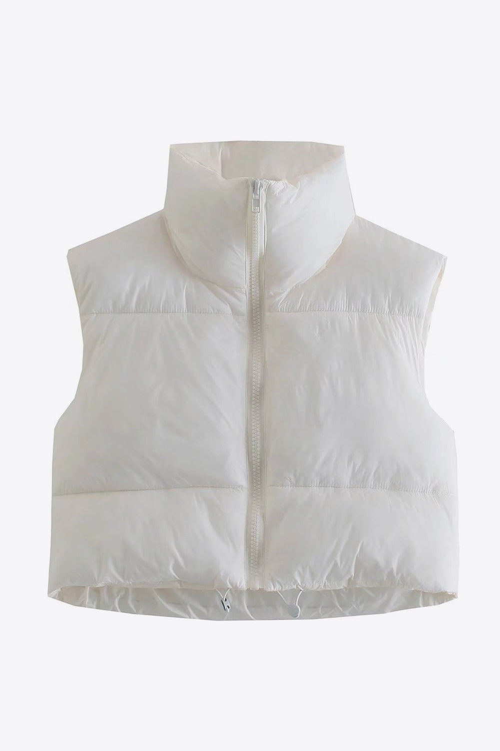 PRE-ORDER: Zip-Up Drawstring Puffer Vest