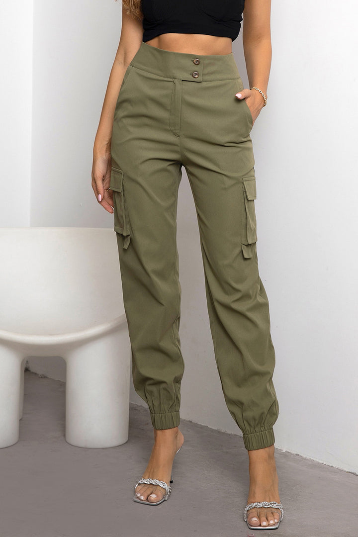 PRE-ORDER: High Waist Cargo Pants