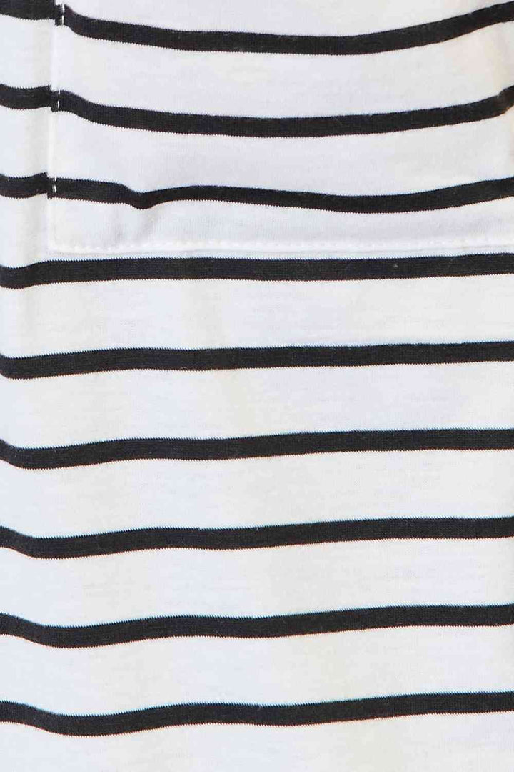 PRE-ORDER: Double Take Striped Open Front Longline Cardigan