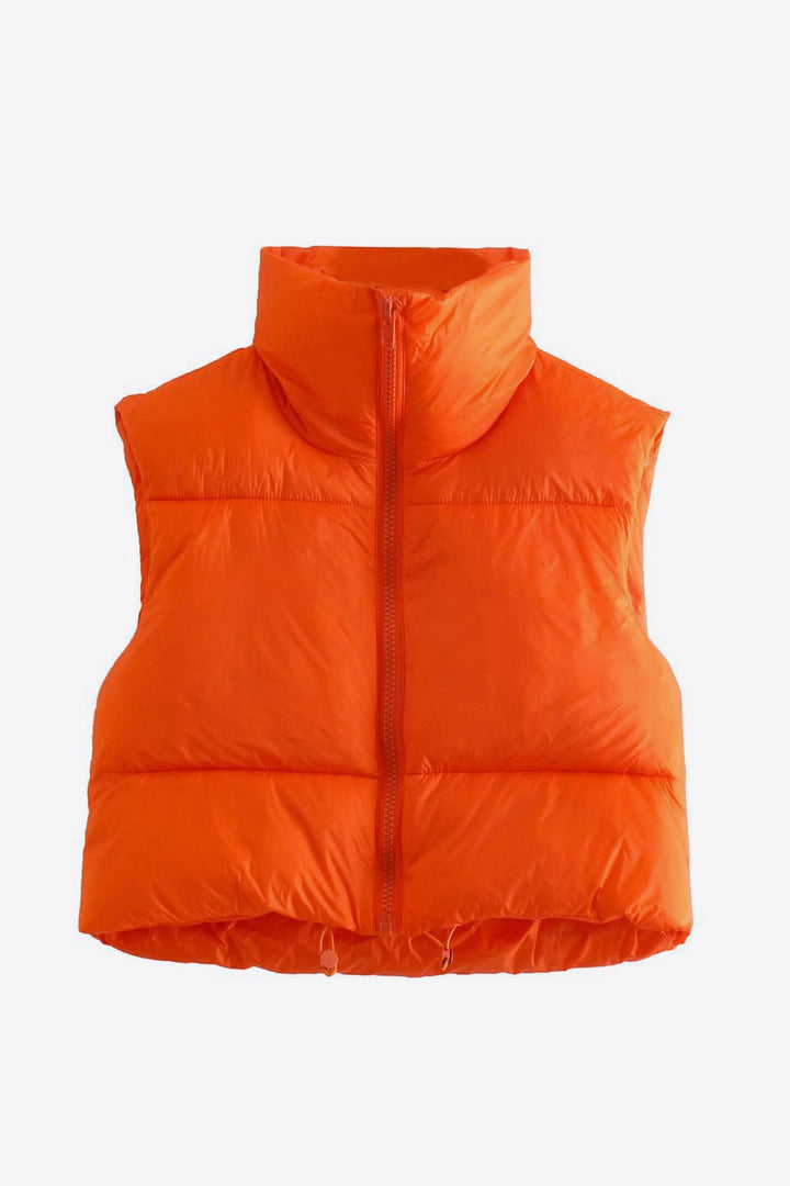 PRE-ORDER: Zip-Up Drawstring Puffer Vest