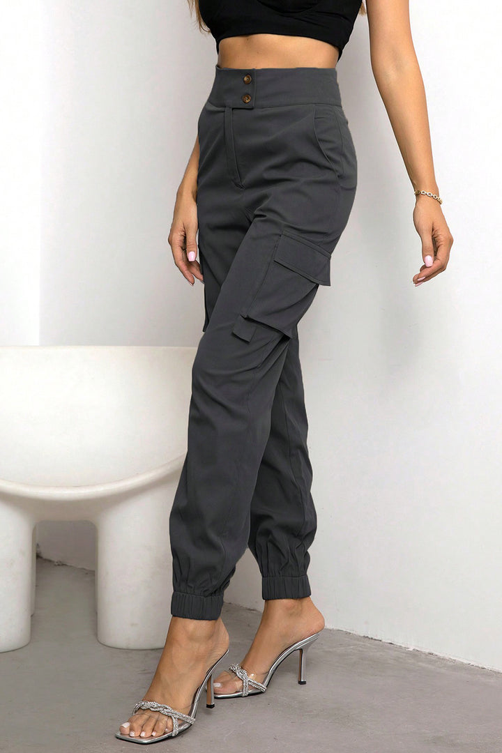 PRE-ORDER: High Waist Cargo Pants