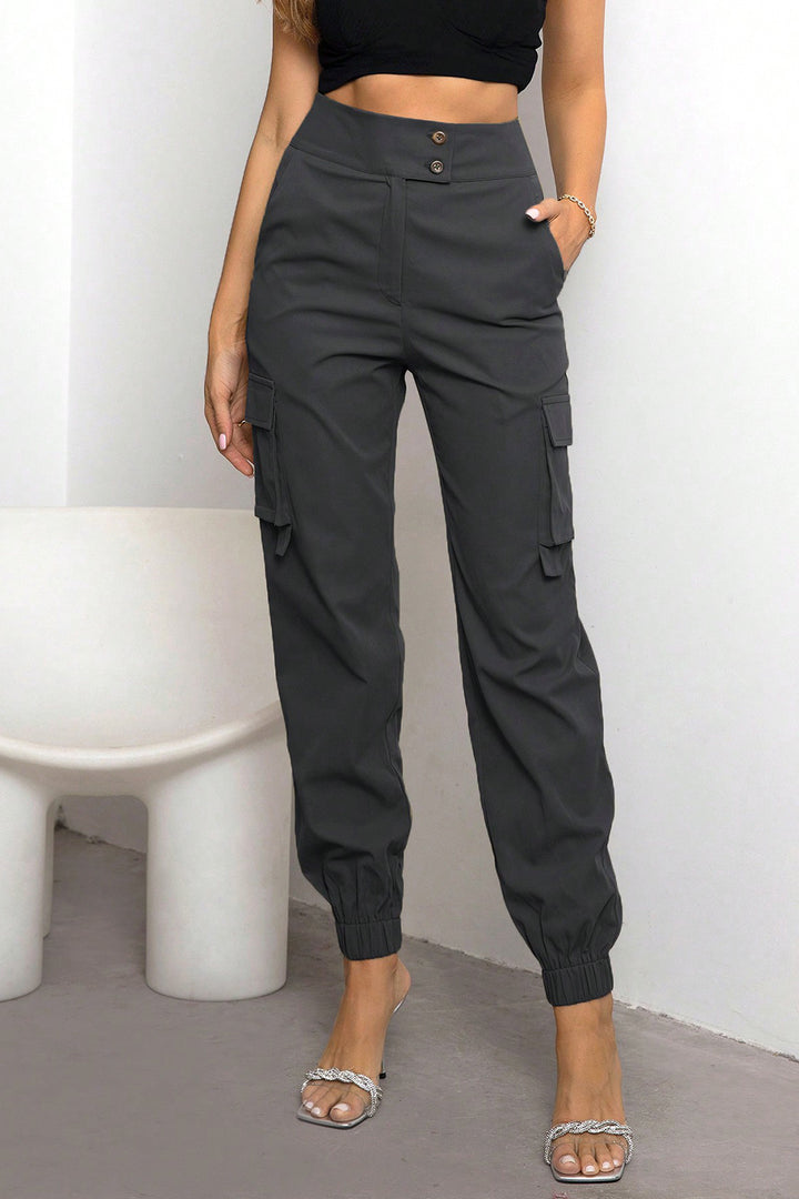 PRE-ORDER: High Waist Cargo Pants