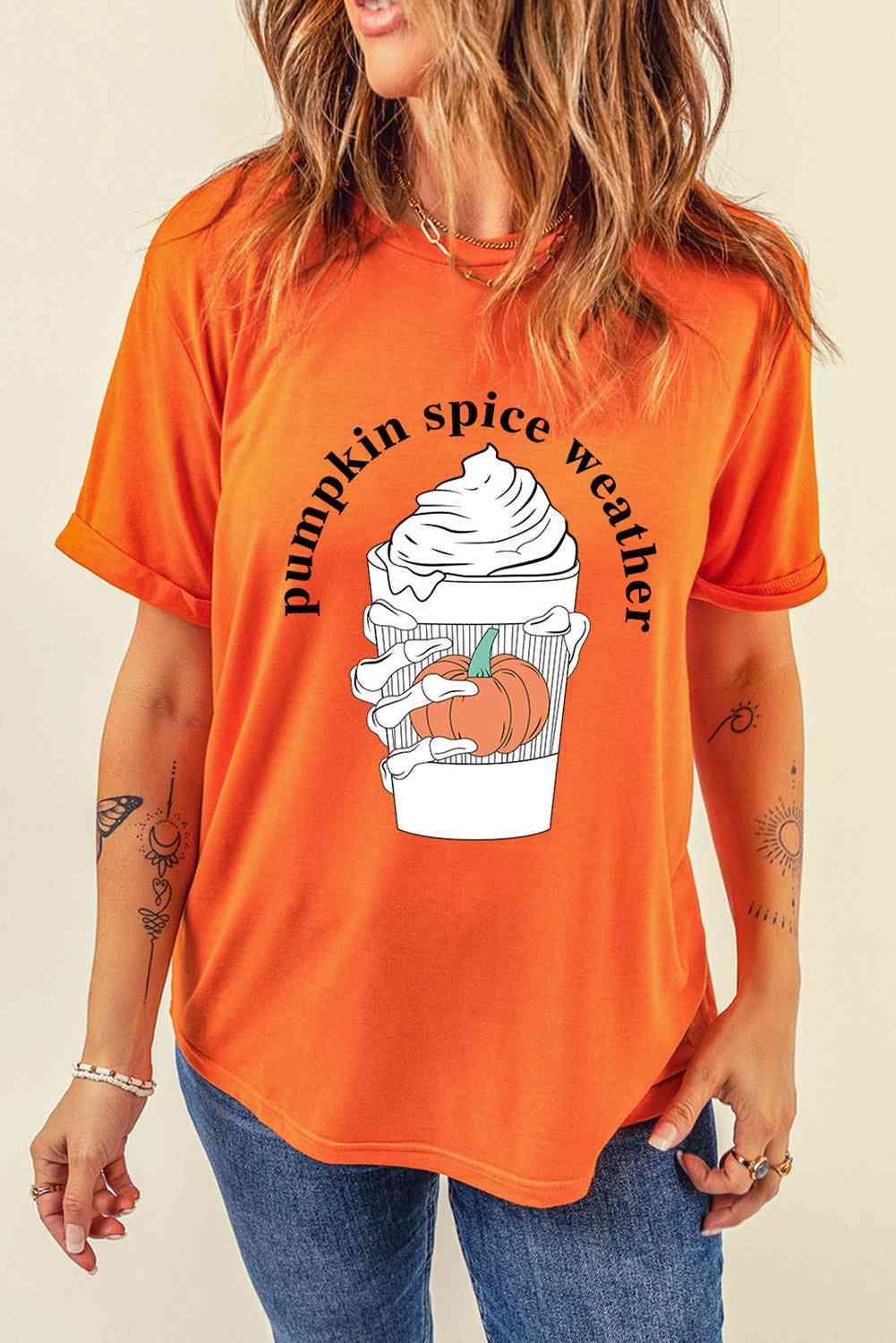 PUMPKIN SPICE WEATHER Graphic T-Shirt
