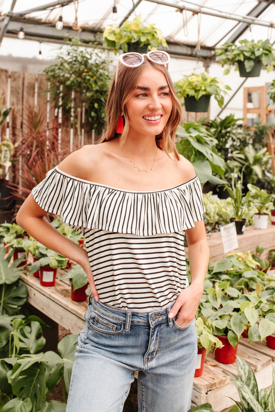 Extra Time Striped Top