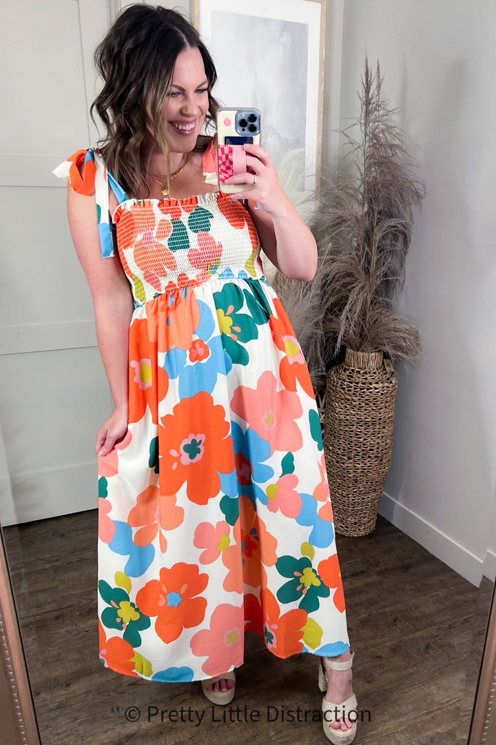 Forget Me Not Floral Maxi Dress