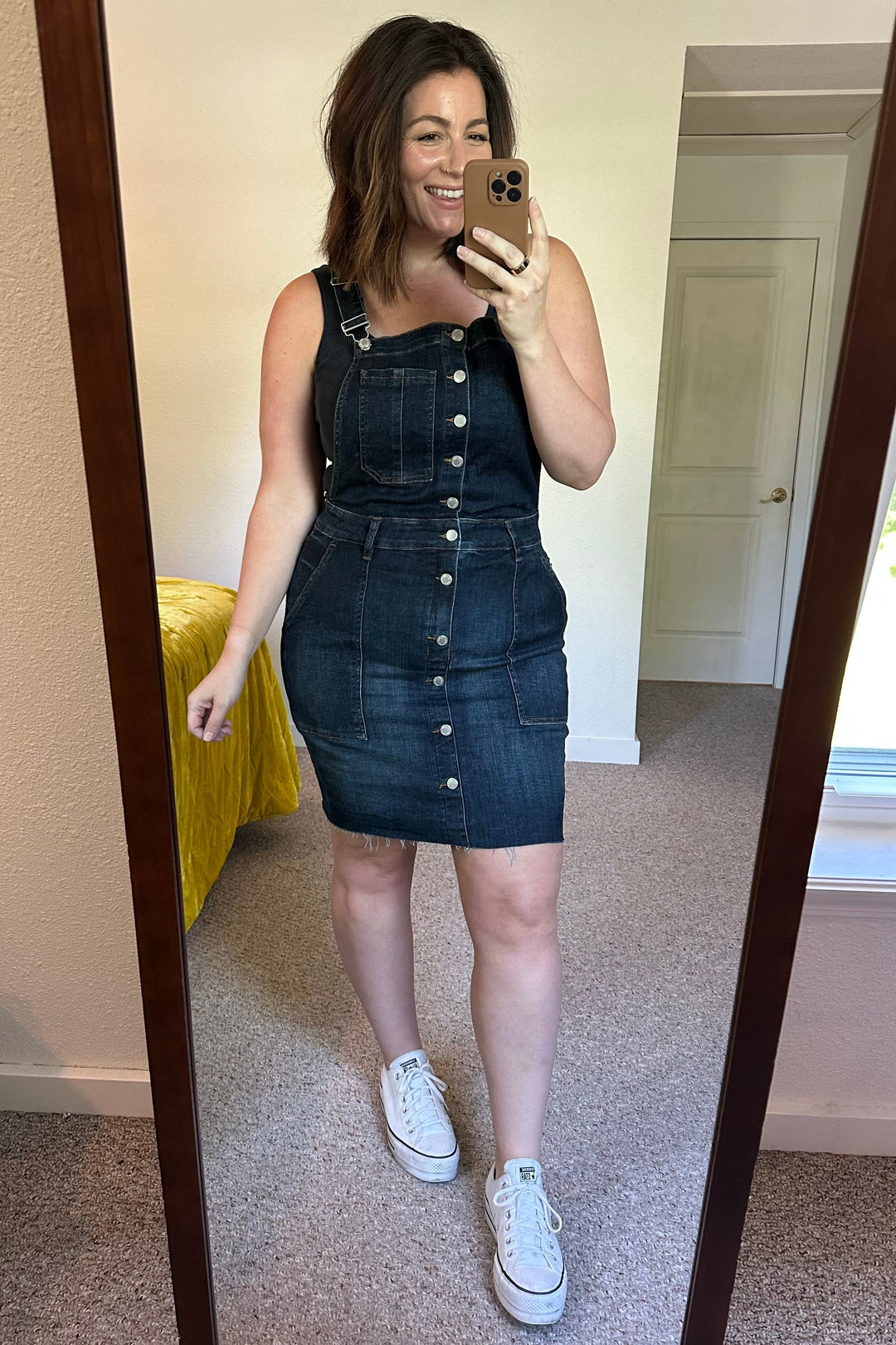 Agnes Denim Overall Dress Pretty Little Distraction Boutique Agnes Denim Overall Dress Pretty Little Distraction Boutique