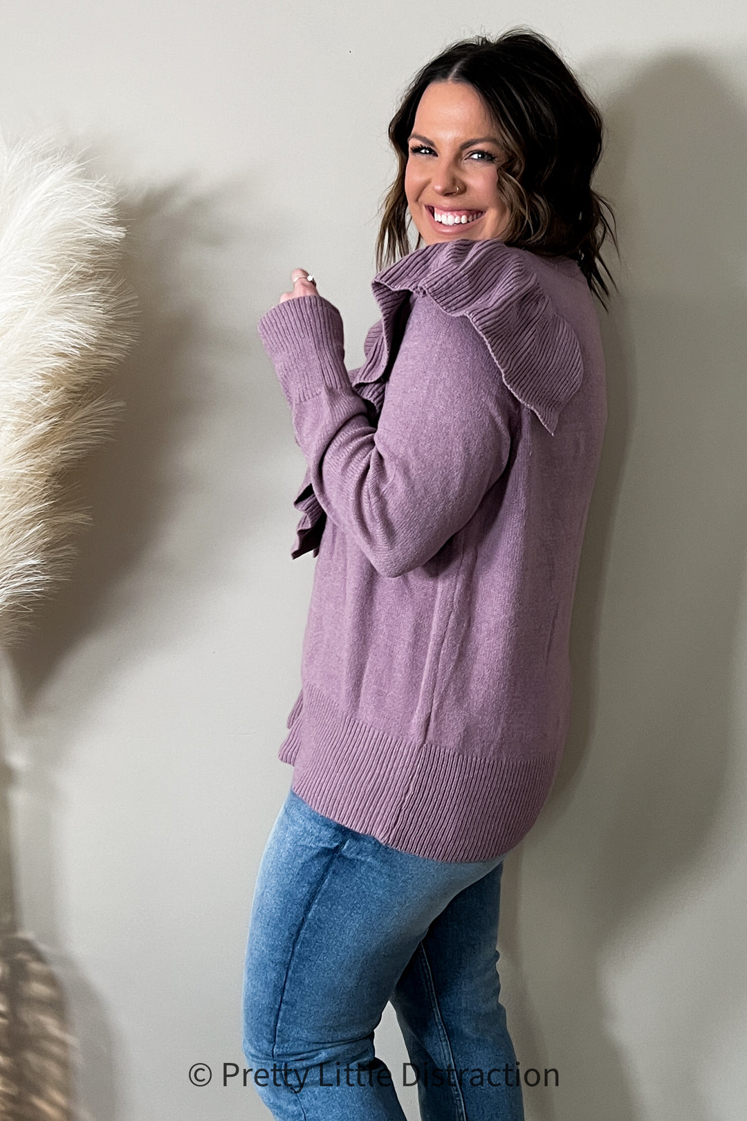 I Choose You Sweater in Purple