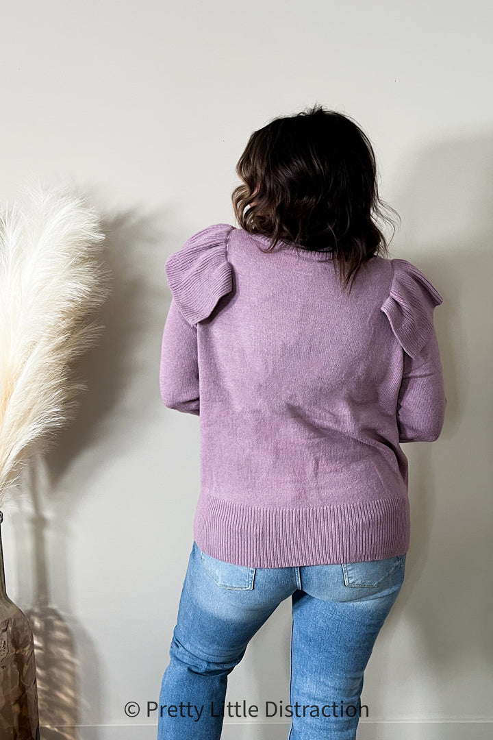 I Choose You Sweater in Purple