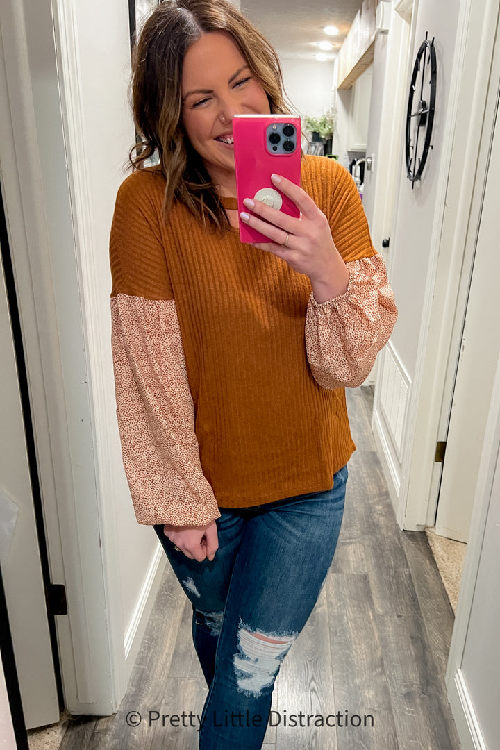 Jennica Top in Warm Spice