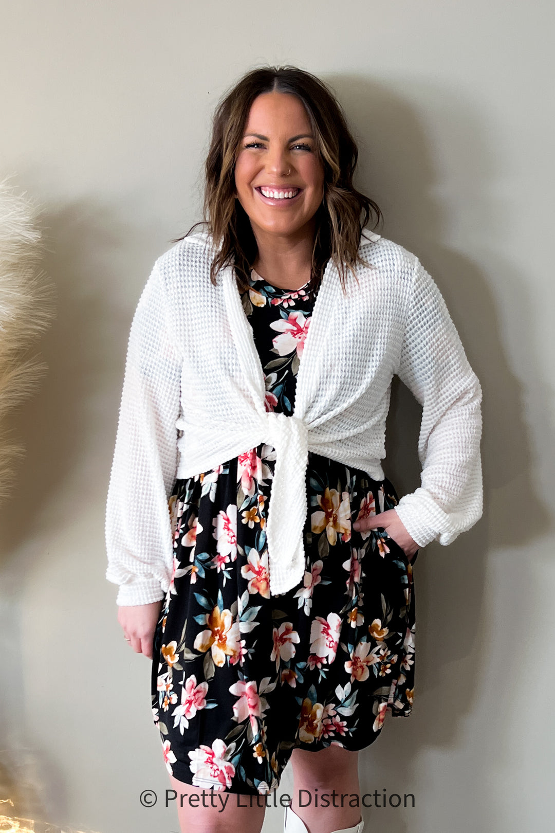 Tied To You Balloon Sleeve Cardigan