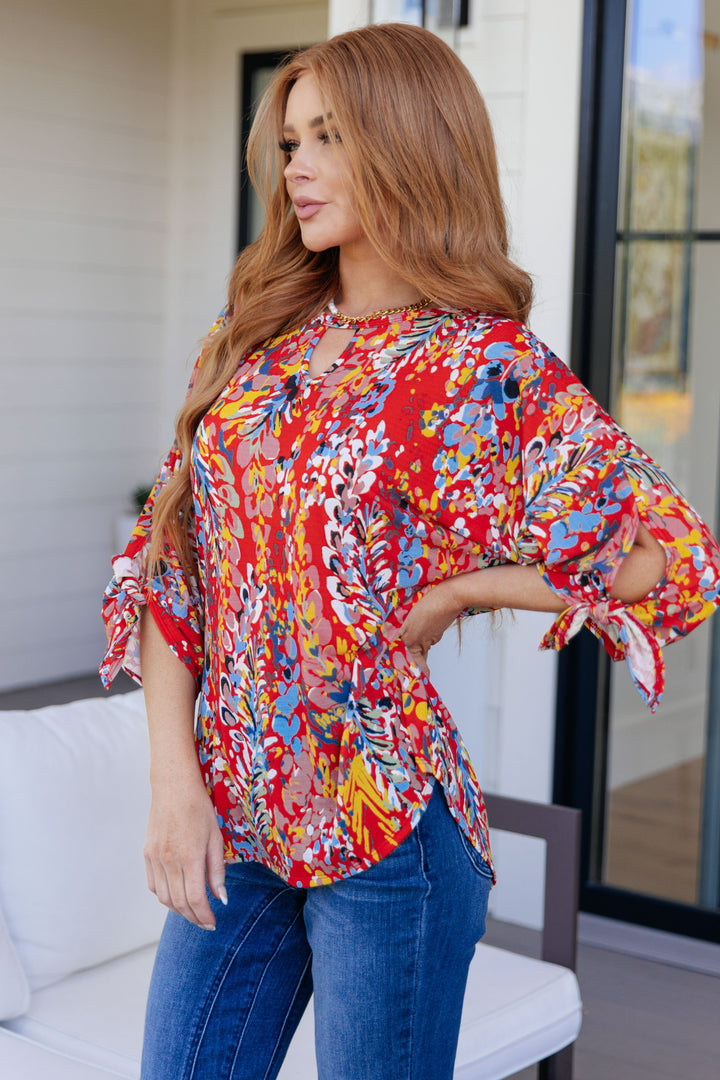 Not So Silly Keyhole Neckline Blouse
