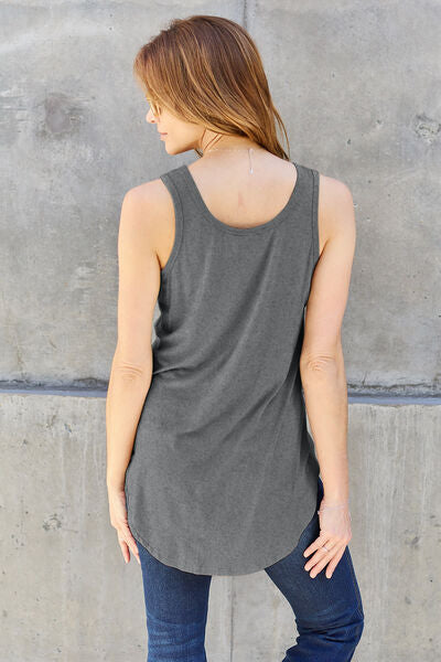 Pre-Order: Basic Bae Full Size Round Neck Tank