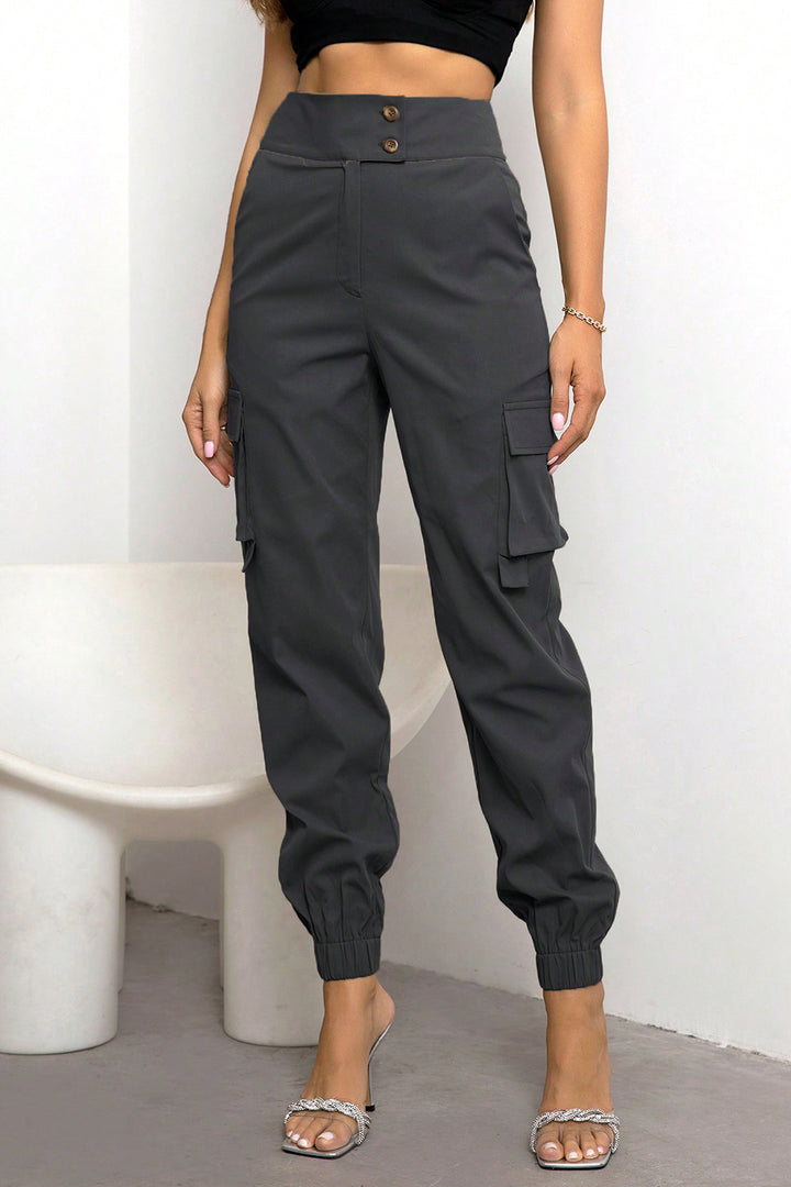 PRE-ORDER: High Waist Cargo Pants