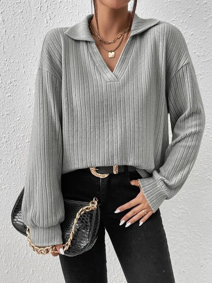 PRE-ORDER: Johnny Collar Ribbed Top